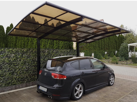 Carport Arilco, Aluminium, Bogendach, freistehend – Bild 7