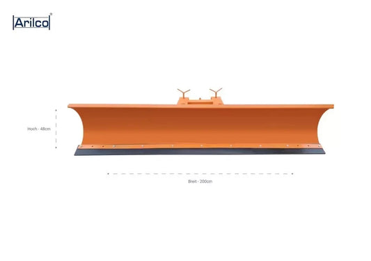 Schneeschieber Arilco, hydraulisch, 200–225 cm, für Stapler und Traktor – Bild 4