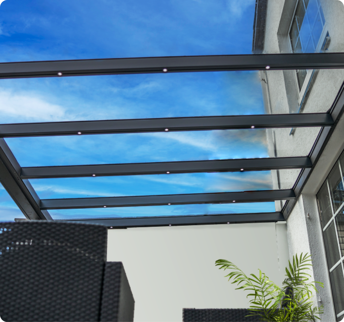 Terrassenüberdachung Arilco, Aluminium mit VSG-Glas 12mm – Bild 6