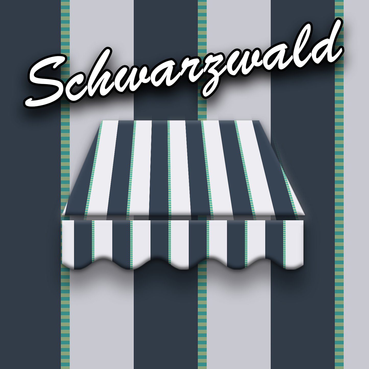 Markisentuch Arilco, Acryl 320 g/m², UV-Schutz 50+ – Schwarzwald