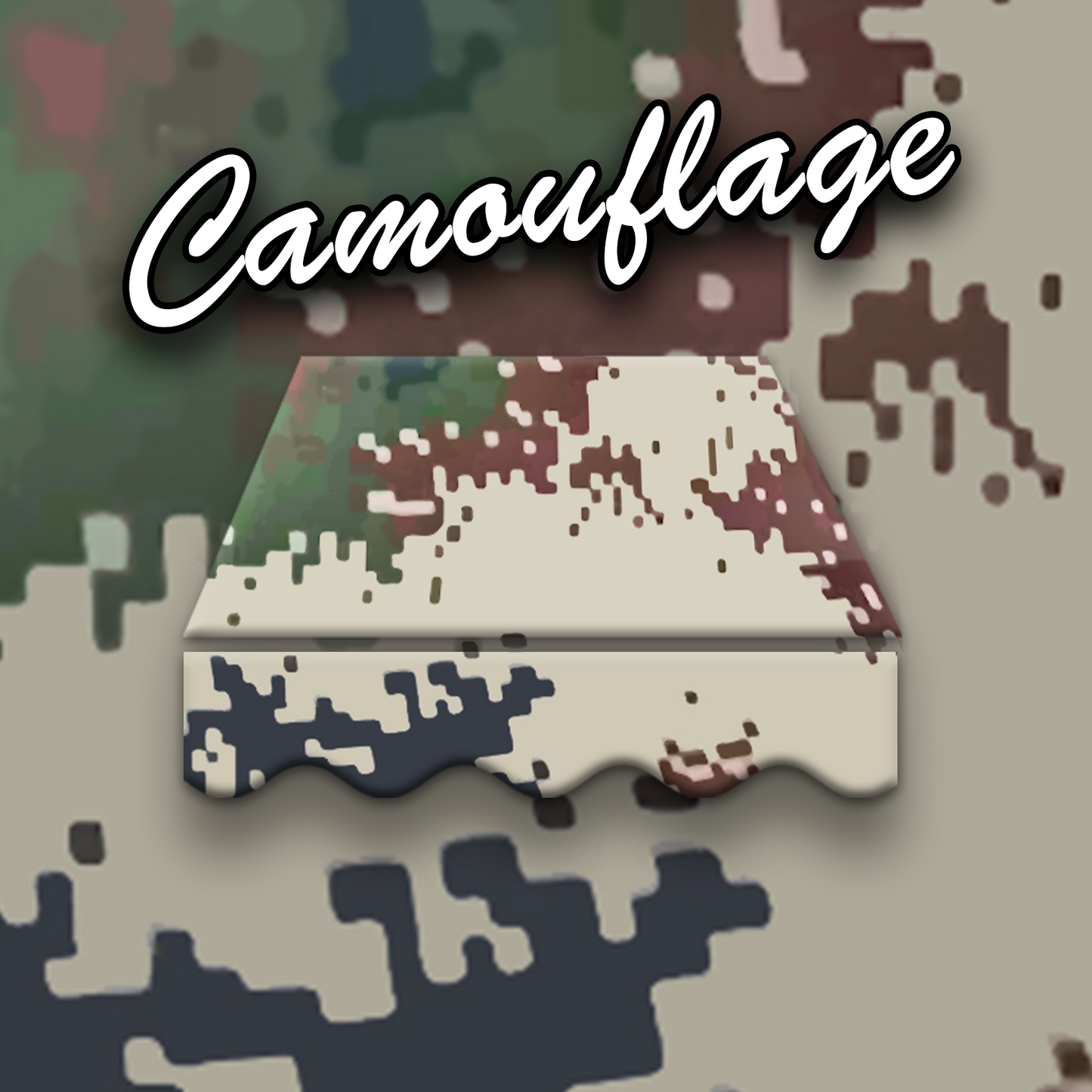 Markisentuch Arilco, Acryl 320 g/m², UV-Schutz 50+ – Camouflage