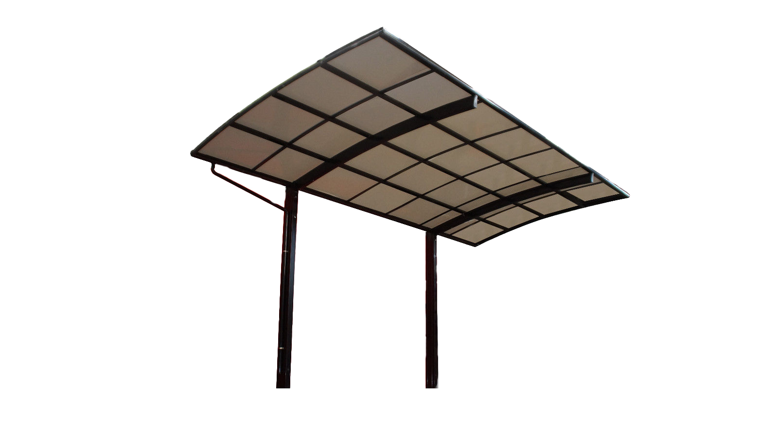 Carport Arilco, Aluminium, Bogendach, freistehend – Einzeln Carport