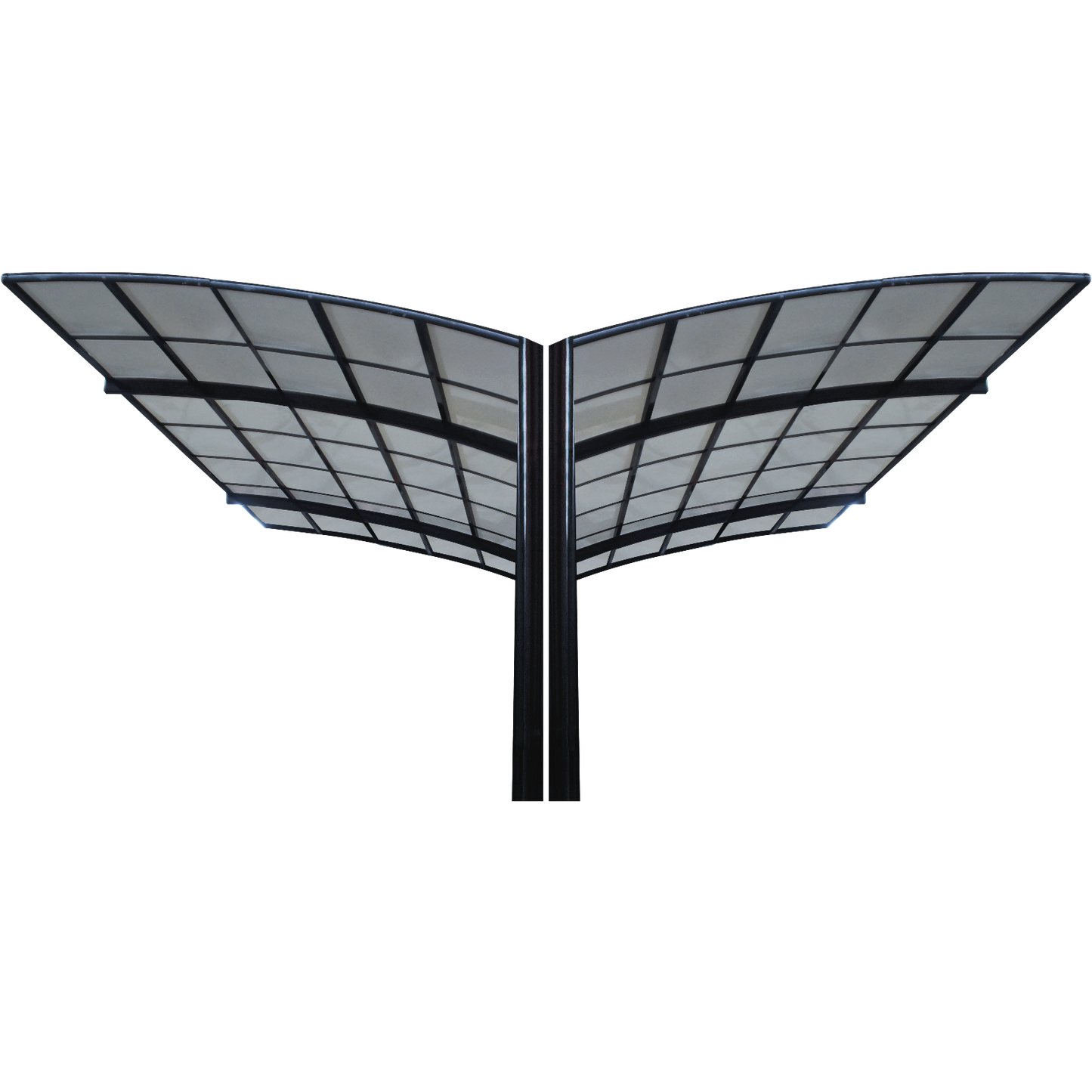 Carport Arilco, Aluminium, Bogendach, freistehend – Doppel Carport