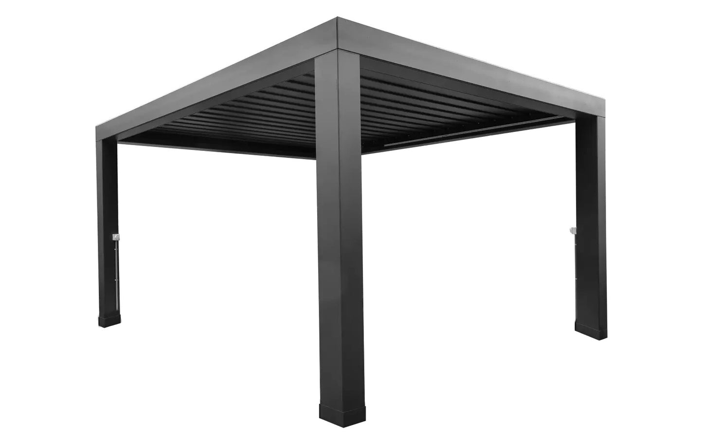 Lamellendach VITRO PERGOLA, 3×3 m, elektrisch, Funk, Aluminium – Bild 8