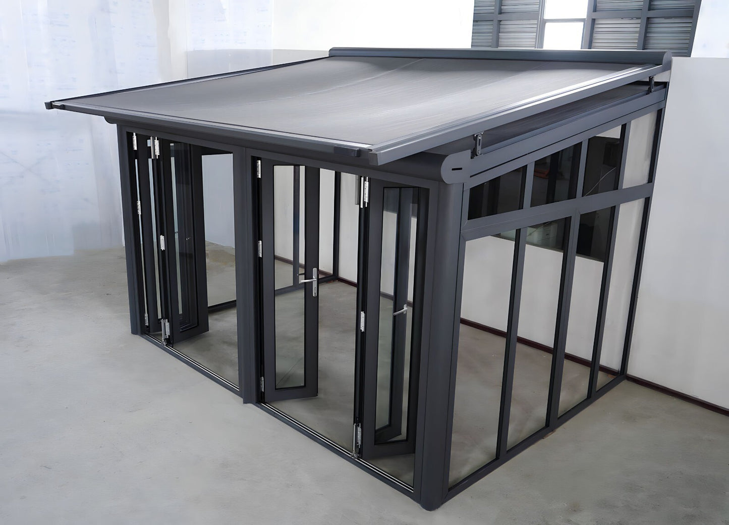 Terrassenüberdachung Arilco, Aluminium Anthrazit, Polycarbonat 16 mm – Bild 14