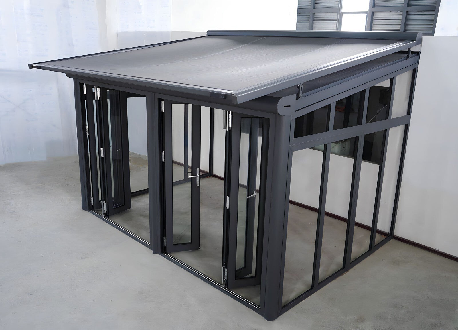 Terrassenüberdachung Arilco, Aluminium Anthrazit, Polycarbonat 16 mm – Bild 14