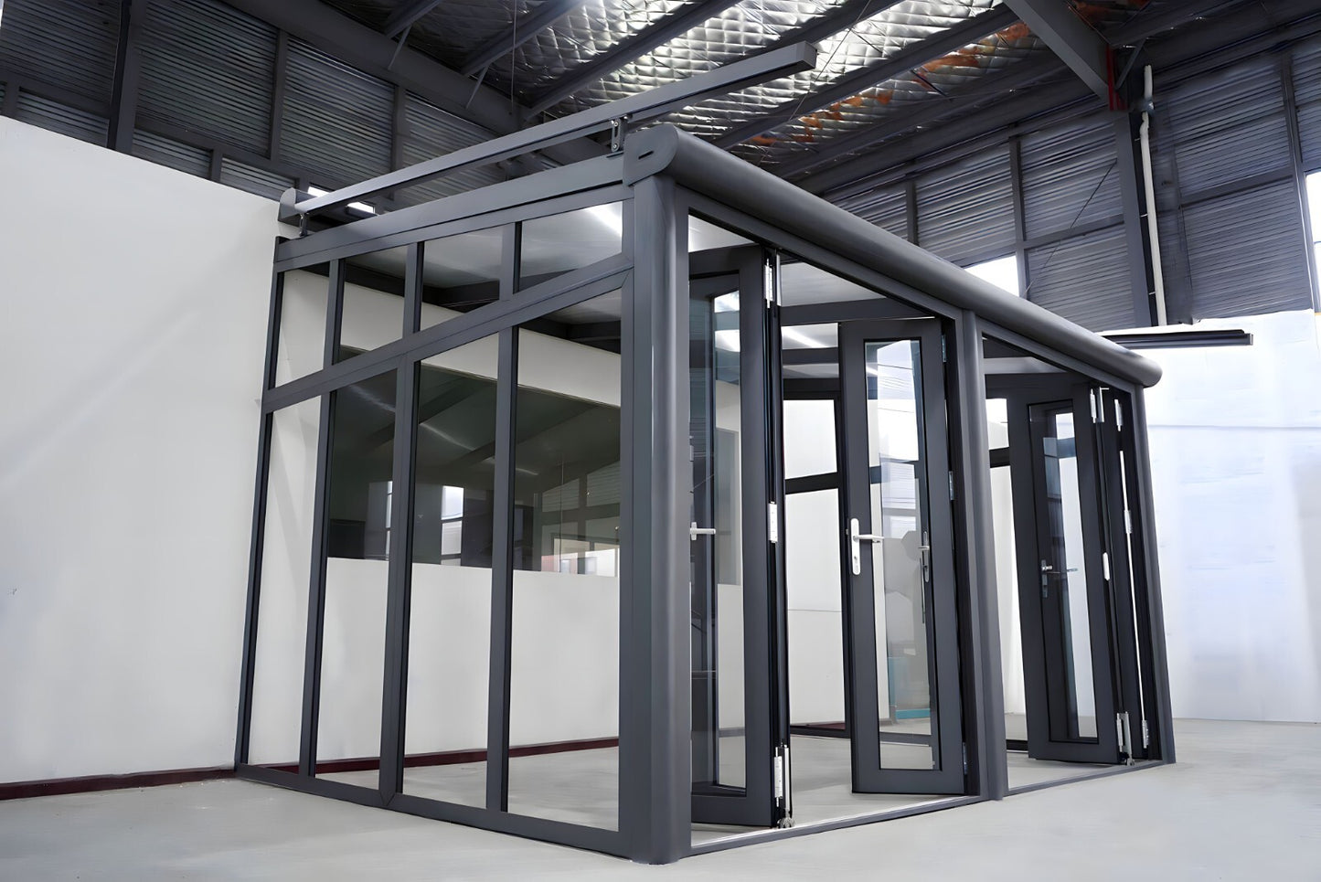 Terrassenüberdachung Arilco, Aluminium Anthrazit, Polycarbonat 16 mm – Bild 20
