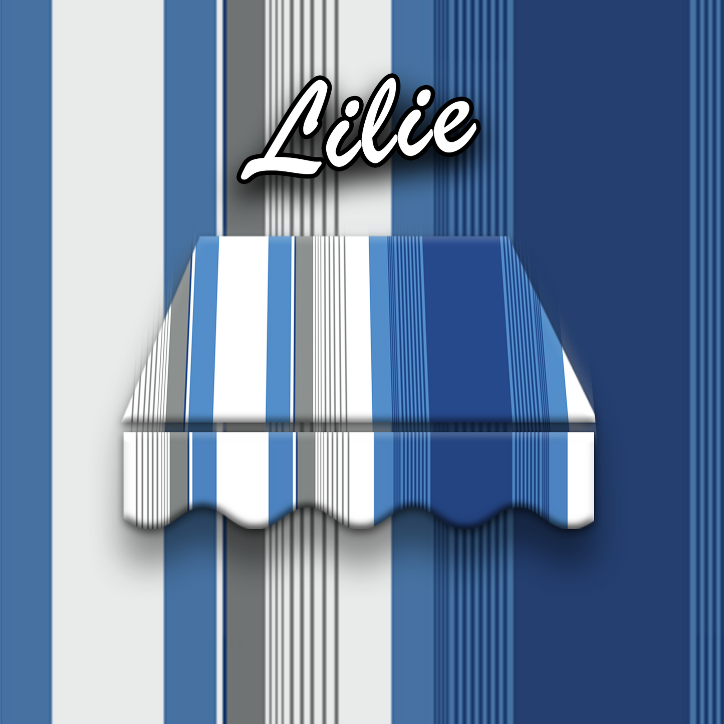 Markisentuch Arilco, Acryl 320 g/m², UV-Schutz 50+ – Lilie