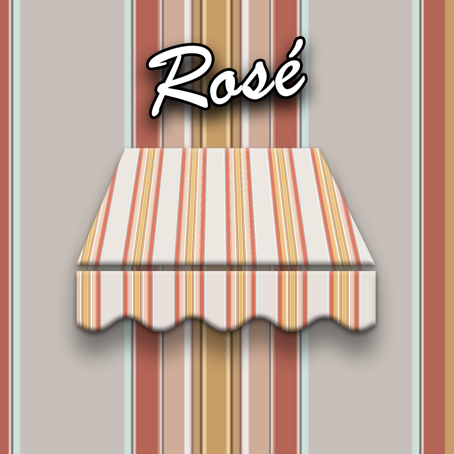 Markisentuch Arilco, Acryl 320 g/m², UV-Schutz 50+ – Rose´