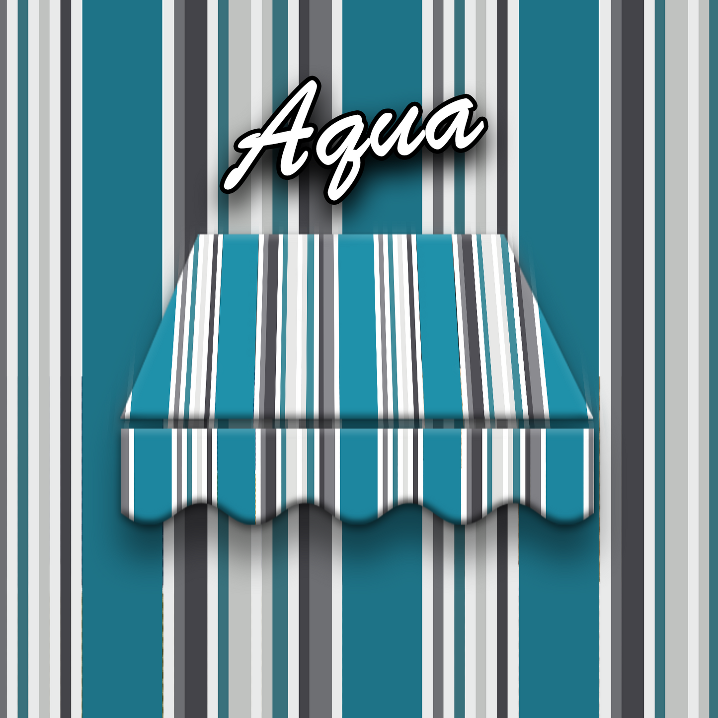 Markisentuch Arilco, Acryl 320 g/m², UV-Schutz 50+ – Aqua