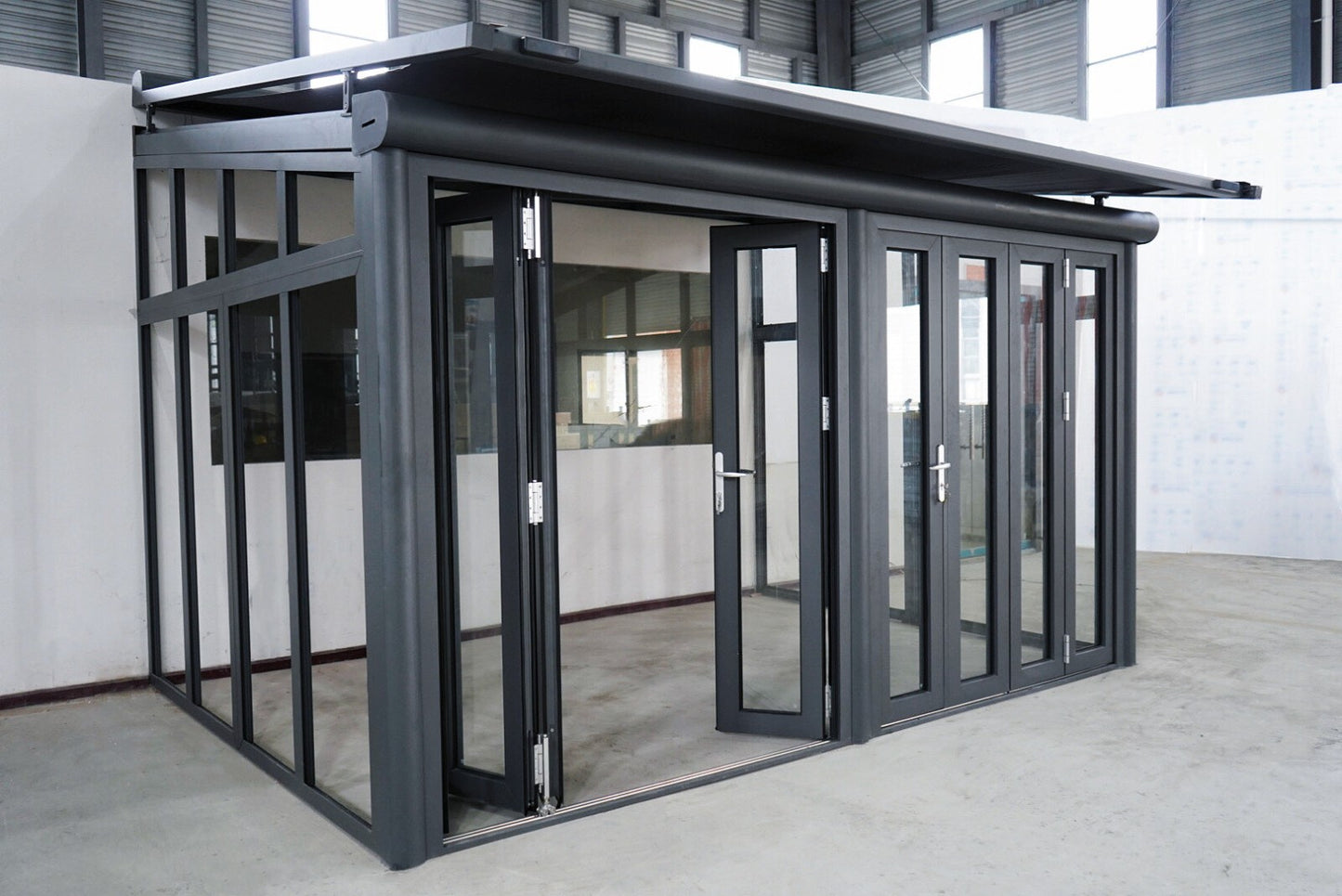 Terrassenüberdachung Arilco, Aluminium Anthrazit, Polycarbonat 16 mm – Bild 16