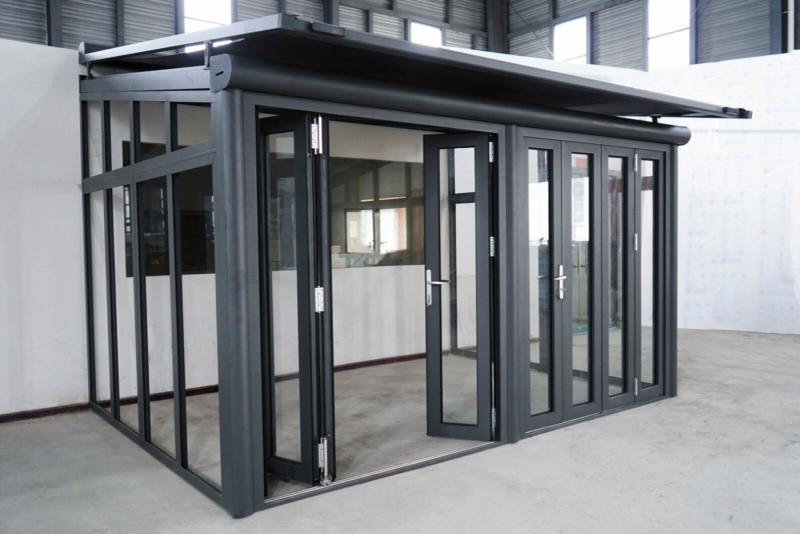 Terrassenüberdachung Arilco, Aluminium Anthrazit, Polycarbonat 16 mm – Bild 16