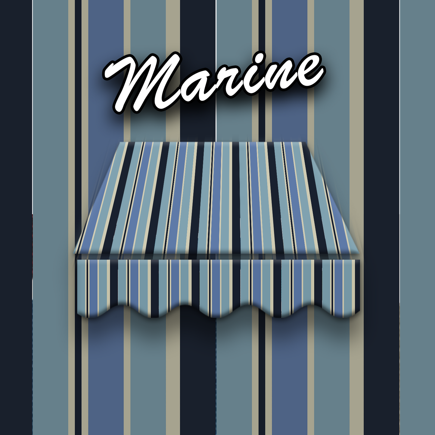 Markisentuch Arilco, Acryl 320 g/m², UV-Schutz 50+ – Marine