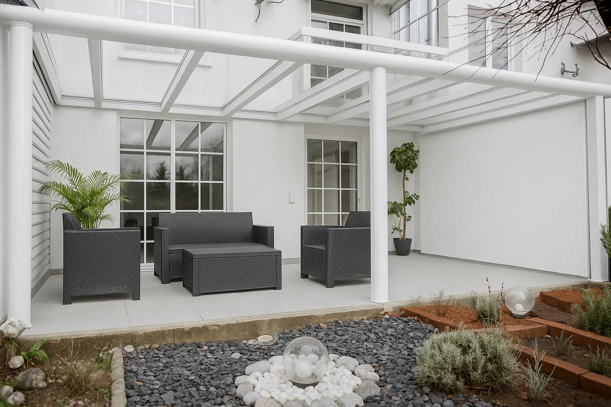 Terrassenüberdachung VSG, Aluminium, 12mm Glas, modular – Bild 2