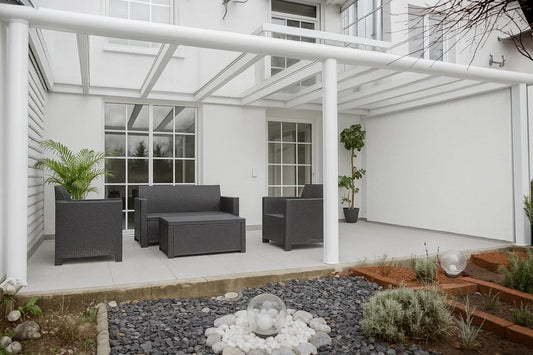 Terrassenüberdachung VSG, Aluminium, 12mm Glas, modular – Bild 2