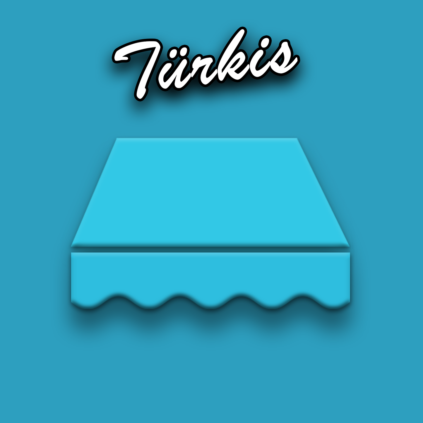 Markisentuch Arilco, Acryl 320 g/m², UV-Schutz 50+ – Türkis