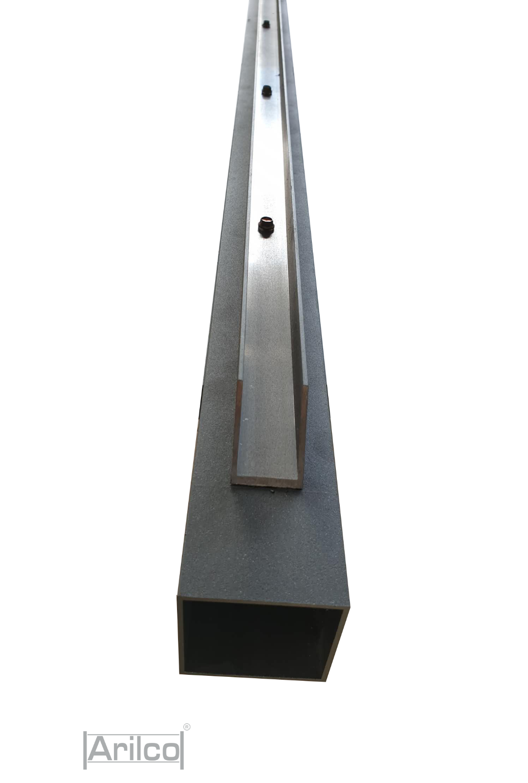 Aluminium Sichtschutzzaun Arilco, Lamellendesign, pulverbeschichtet – Bild 4