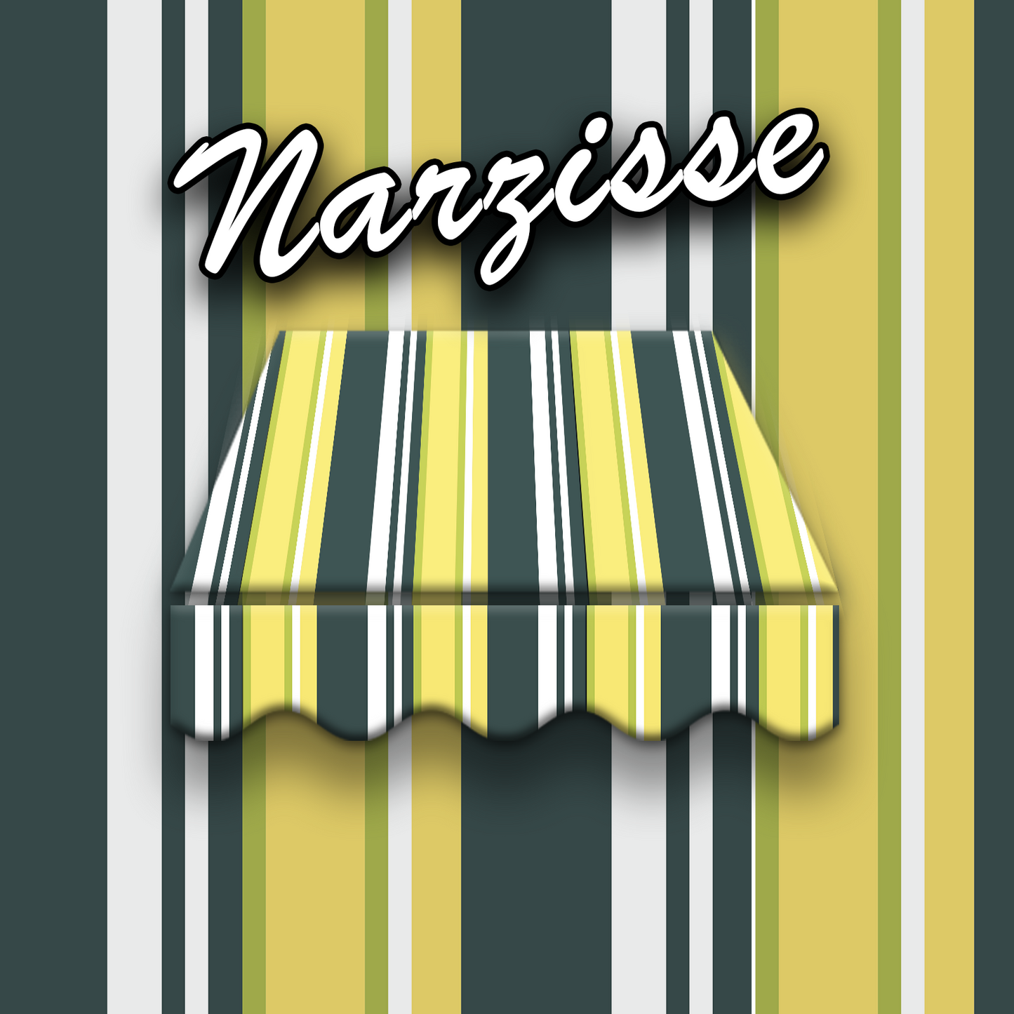Markisentuch Arilco, Acryl 320 g/m², UV-Schutz 50+ – Narzisse