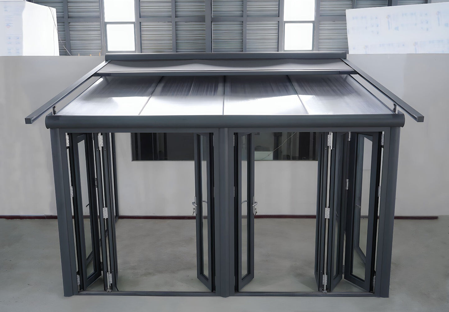 Terrassenüberdachung Arilco, Aluminium Anthrazit, Polycarbonat 16 mm – Bild 18
