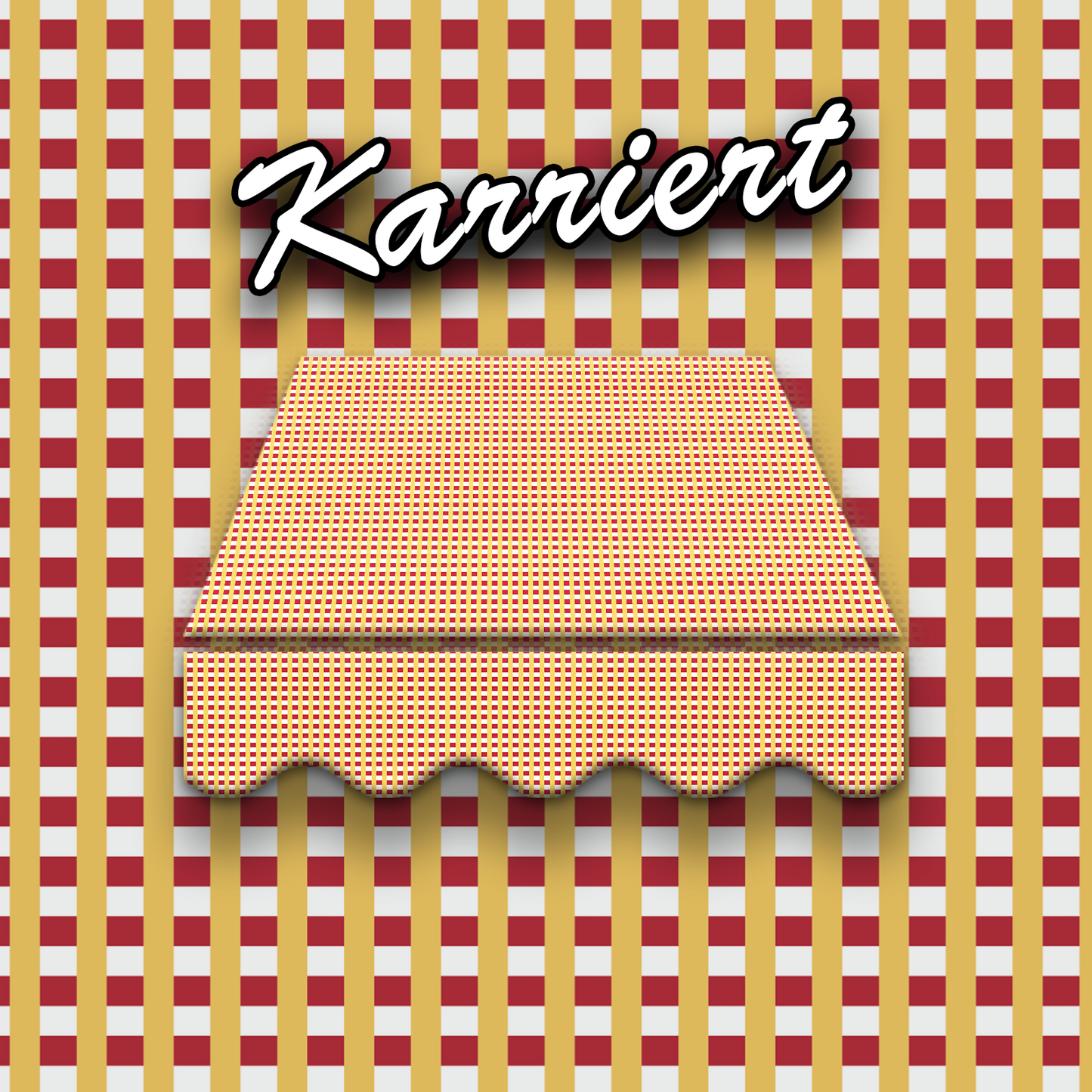 Markisentuch Arilco, Acryl 320 g/m², UV-Schutz 50+ – Kariert