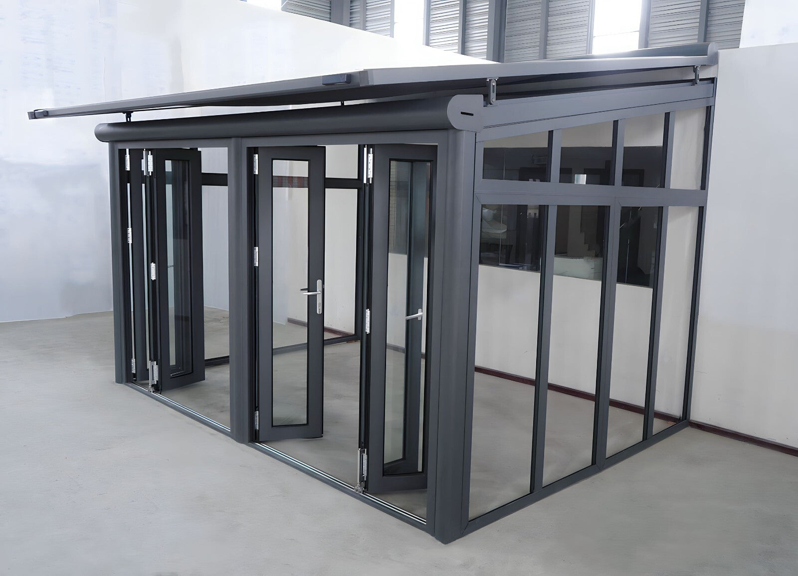 Terrassenüberdachung Arilco, Aluminium Anthrazit, Polycarbonat 16 mm – Bild 17