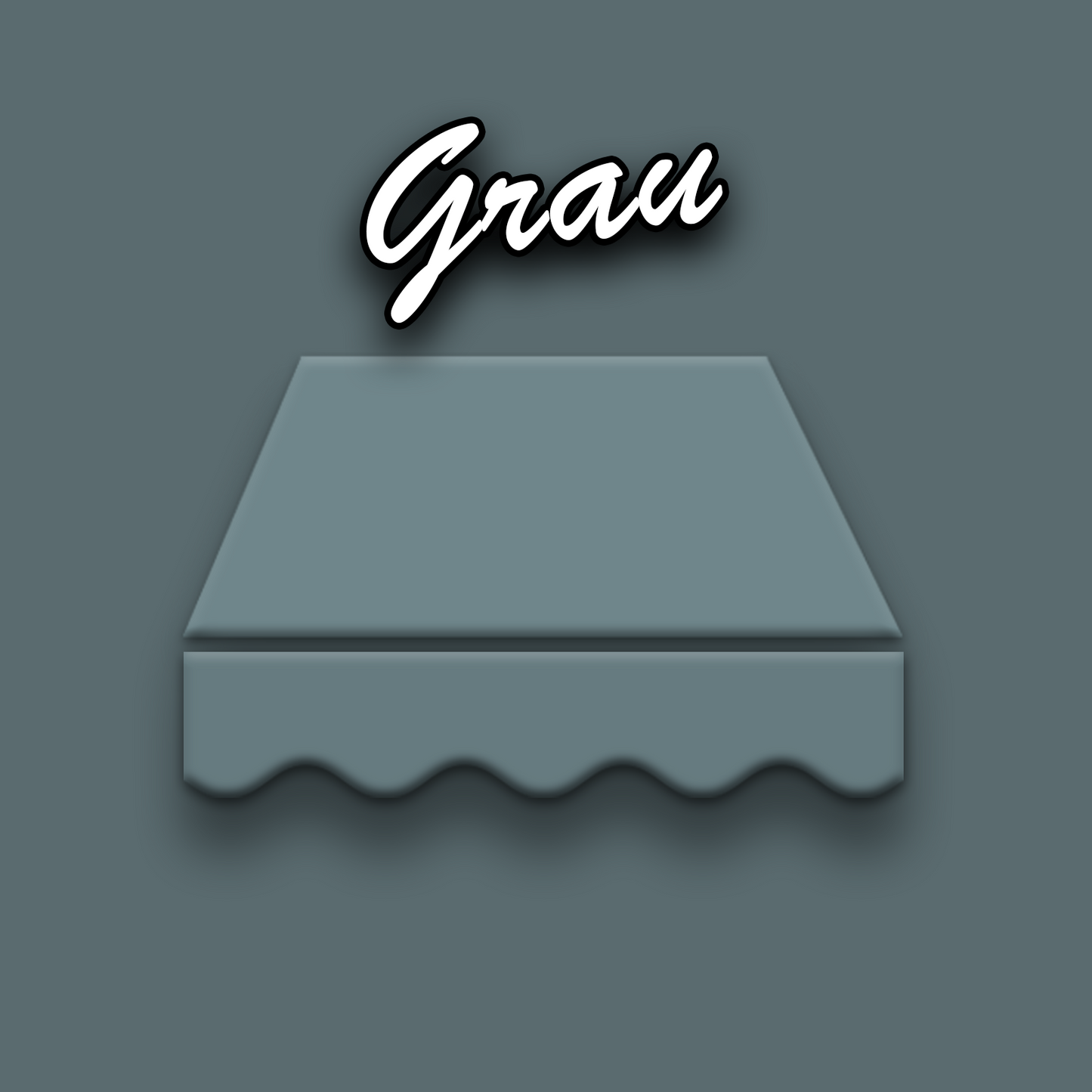 Markisentuch Arilco, Acryl 320 g/m², UV-Schutz 50+ – Grau