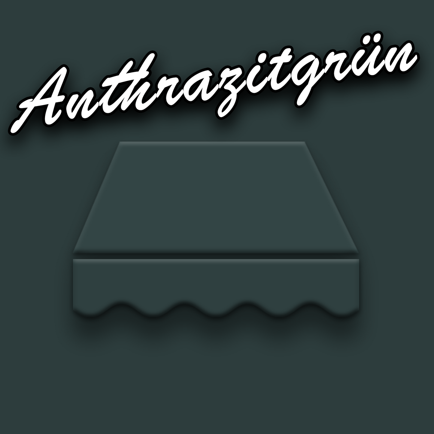 Markisentuch Arilco, Acryl 320 g/m², UV-Schutz 50+ – Anthrazitgrün